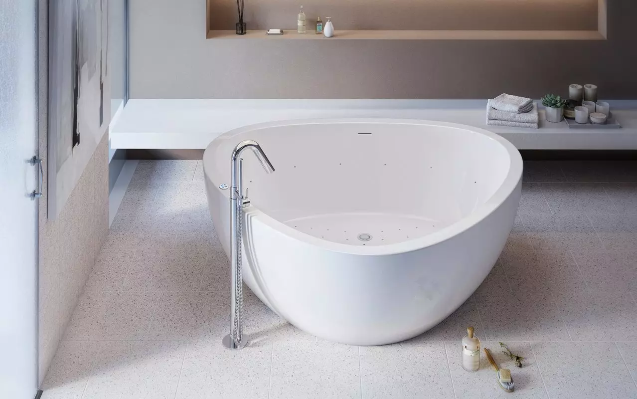 Little bathtubs: mini-bath sizes. Tips for choosing a small bath, examples of compact baths in the interior 10223_62