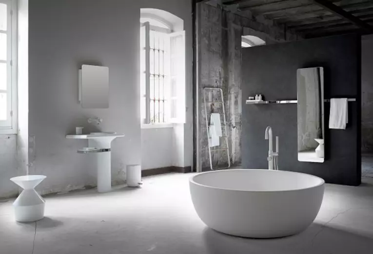 Pequeñas bañeras: mini baños. Consejos para elegir un baño pequeño, ejemplos de baños compactos en el interior. 10223_83
