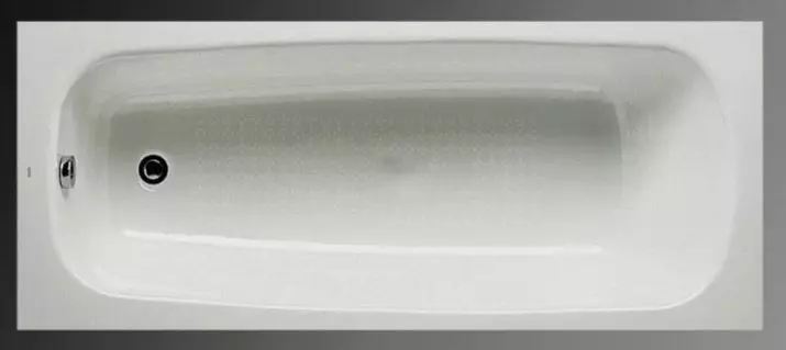 Staalbad: Modelle van Baths 150x70, 170x70 cm en ander groottes. Voor- en nadele van vlekvrye staalbad. Eienaar se resensies 10224_19