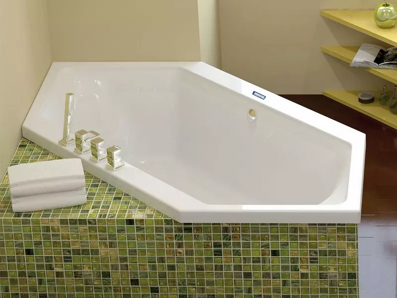 Stielbaden: Modellen fan Baths 150x70, 170x70 CM en oare grutte. Foar- en neidielen fan roestfrij stiel baden. Beoordelingen foar eigendom 10224_30