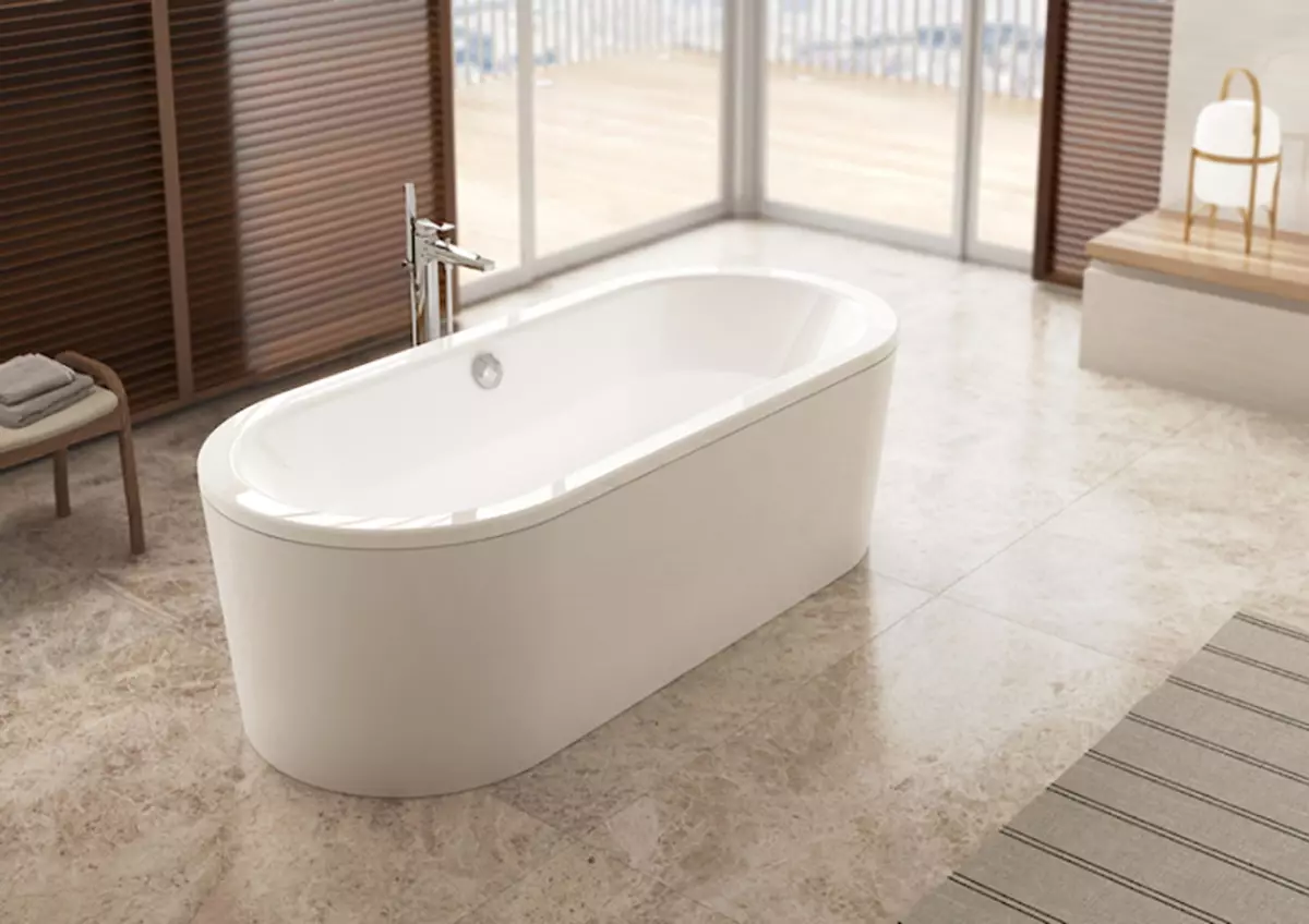 Stielbaden: Modellen fan Baths 150x70, 170x70 CM en oare grutte. Foar- en neidielen fan roestfrij stiel baden. Beoordelingen foar eigendom 10224_32