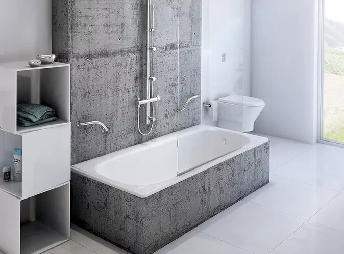 ห้องอาบน้ำเหล็ก: รูปแบบของการอาบน้ำ 150x70, 170x70 ซม. และขนาดอื่น ๆ ข้อดีและข้อเสียของอ่างอาบน้ำสแตนเลส ความคิดเห็นกรรมสิทธิ์ 10224_38