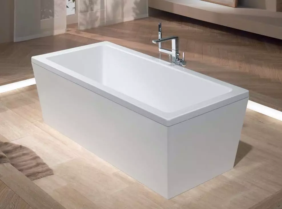 Stielbaden: Modellen fan Baths 150x70, 170x70 CM en oare grutte. Foar- en neidielen fan roestfrij stiel baden. Beoordelingen foar eigendom 10224_44