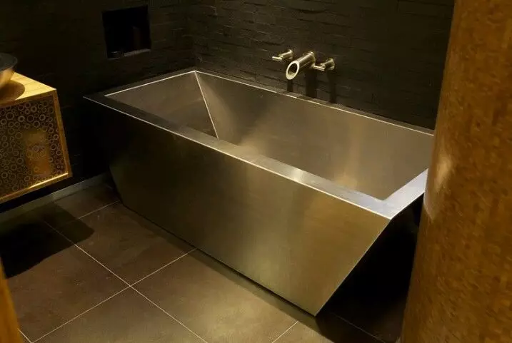 鋼浴：浴缸型號150x70,170x70厘米和其他尺寸。不銹鋼浴缸的優缺點。所有權評論 10224_5