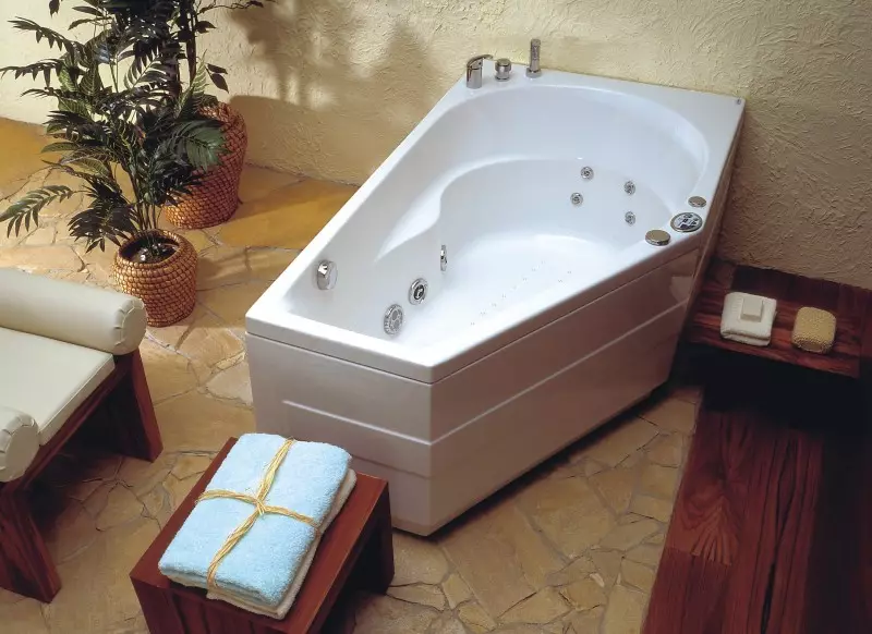 Baths Acrylic Acrylic: Angor, bi dimenî 150x90 cm, 120x90 cm, 120x70 cm, 170x90 cm û 160x90 cm, 140x100 cm û yên din 10225_16