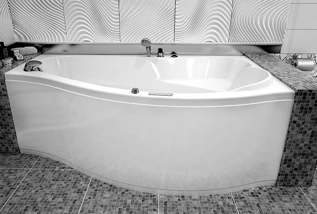Acrylic Baths อสมมาตร: เชิงมุมมีขนาด 150x90 ซม. และ 140x90 ซม., 120x70 ซม. และ 170x110 ซม., 170x90 ซม. และ 160x90 ซม., 140x100 ซม. และอื่น ๆ 10225_25