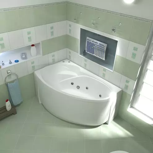 Кутові ванни з гідромасажем: розміри ванн-джакузі. Чавунна гідромасажна ванна та інші моделі для маленьких і великих кімнат 10228_4