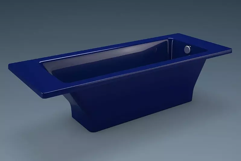 Colored acrylic baths (53 photos): rectangular and other models. Recommendations for choosing 10229_12