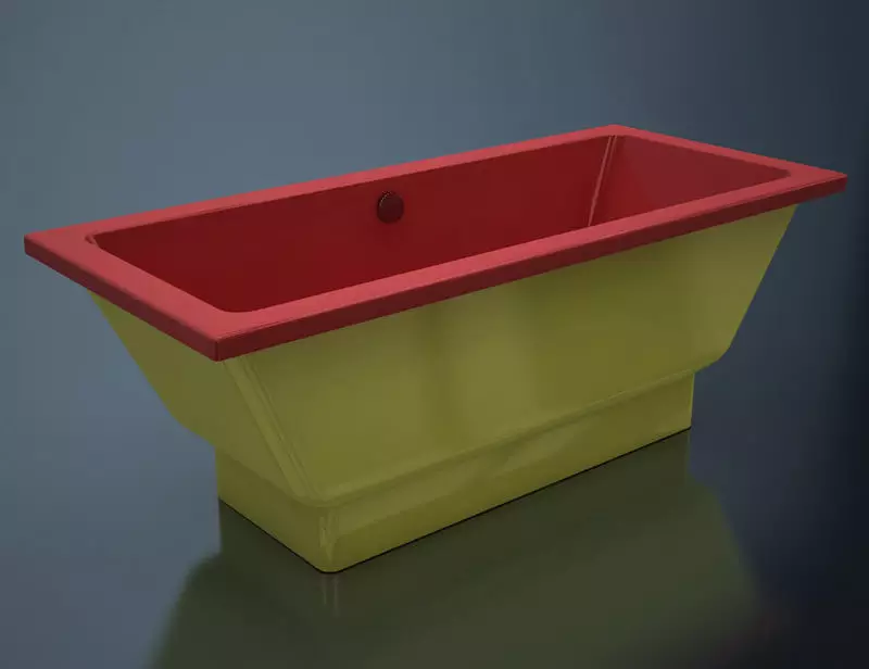 حمام های اکریلیک رنگی (53 عکس): مدل های مستطیلی و دیگر. توصیه ها برای انتخاب 10229_13