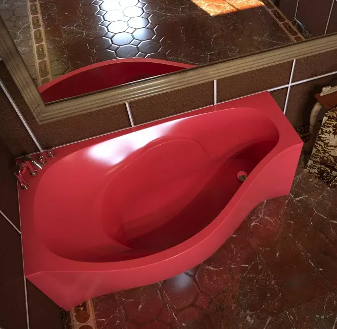 حمام های اکریلیک رنگی (53 عکس): مدل های مستطیلی و دیگر. توصیه ها برای انتخاب 10229_20
