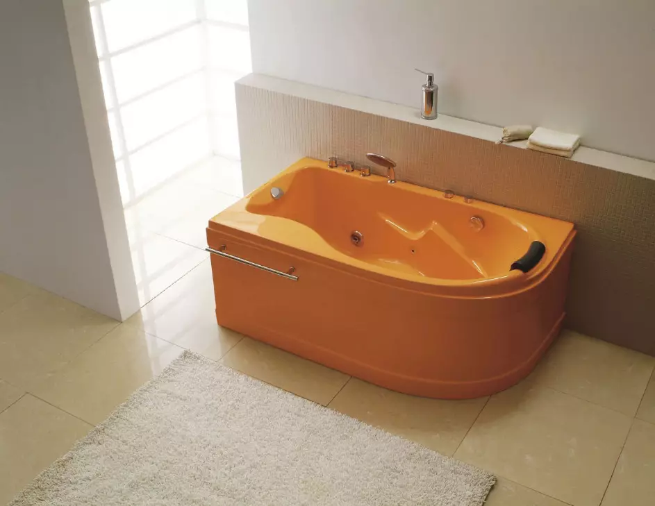 حمام های اکریلیک رنگی (53 عکس): مدل های مستطیلی و دیگر. توصیه ها برای انتخاب 10229_26