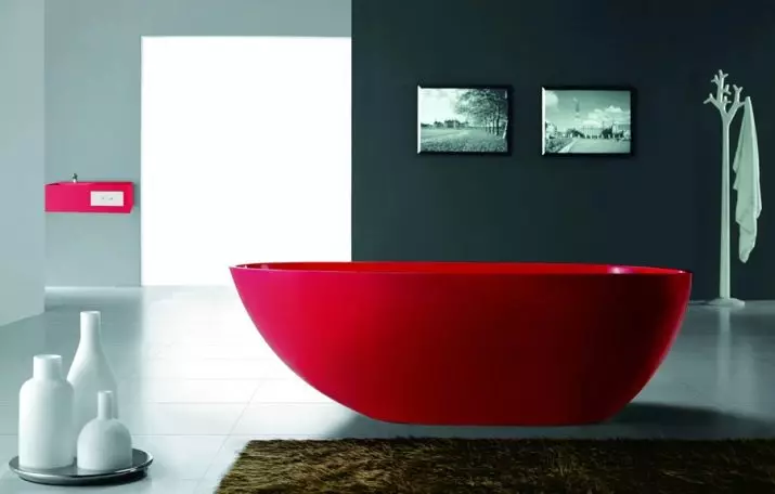 Colored acrylic baths (53 photos): rectangular and other models. Recommendations for choosing 10229_42