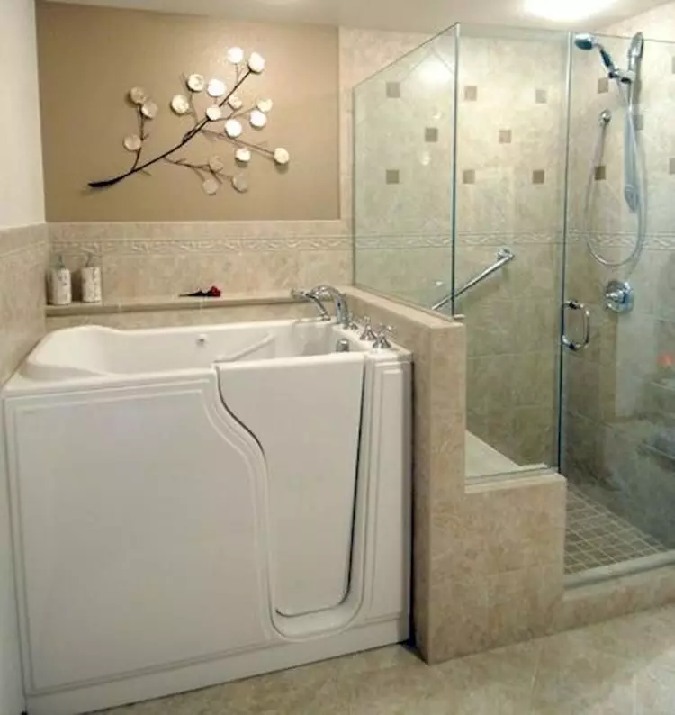 Oturan Akrilik Banyolar: 120x70 cm ve 100x70 cm boyutlu modellerin görünümü, mini banyosunun avantajları ve dezavantajları 10230_2