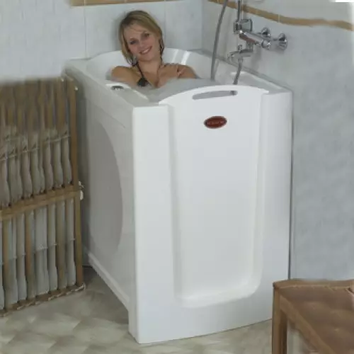 Oturan Akrilik Banyolar: 120x70 cm ve 100x70 cm boyutlu modellerin görünümü, mini banyosunun avantajları ve dezavantajları 10230_27