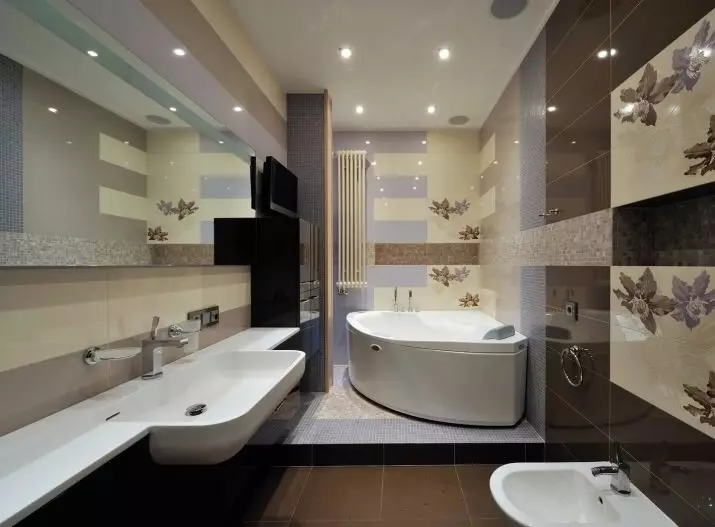 욕실의 코너 욕실 (79 장의 사진) : 코너 욕실, 아름다운 아이디어가있는 인테리어 디자인 옵션 10233_2