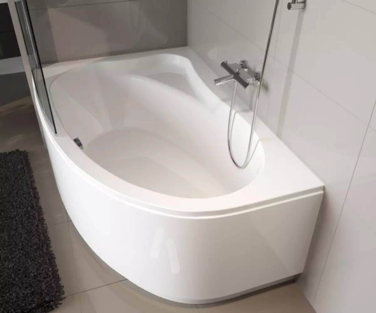 Bagni angolari in bagno (79 foto): opzioni di interior design con angolo bagno, idee bellissime 10233_27