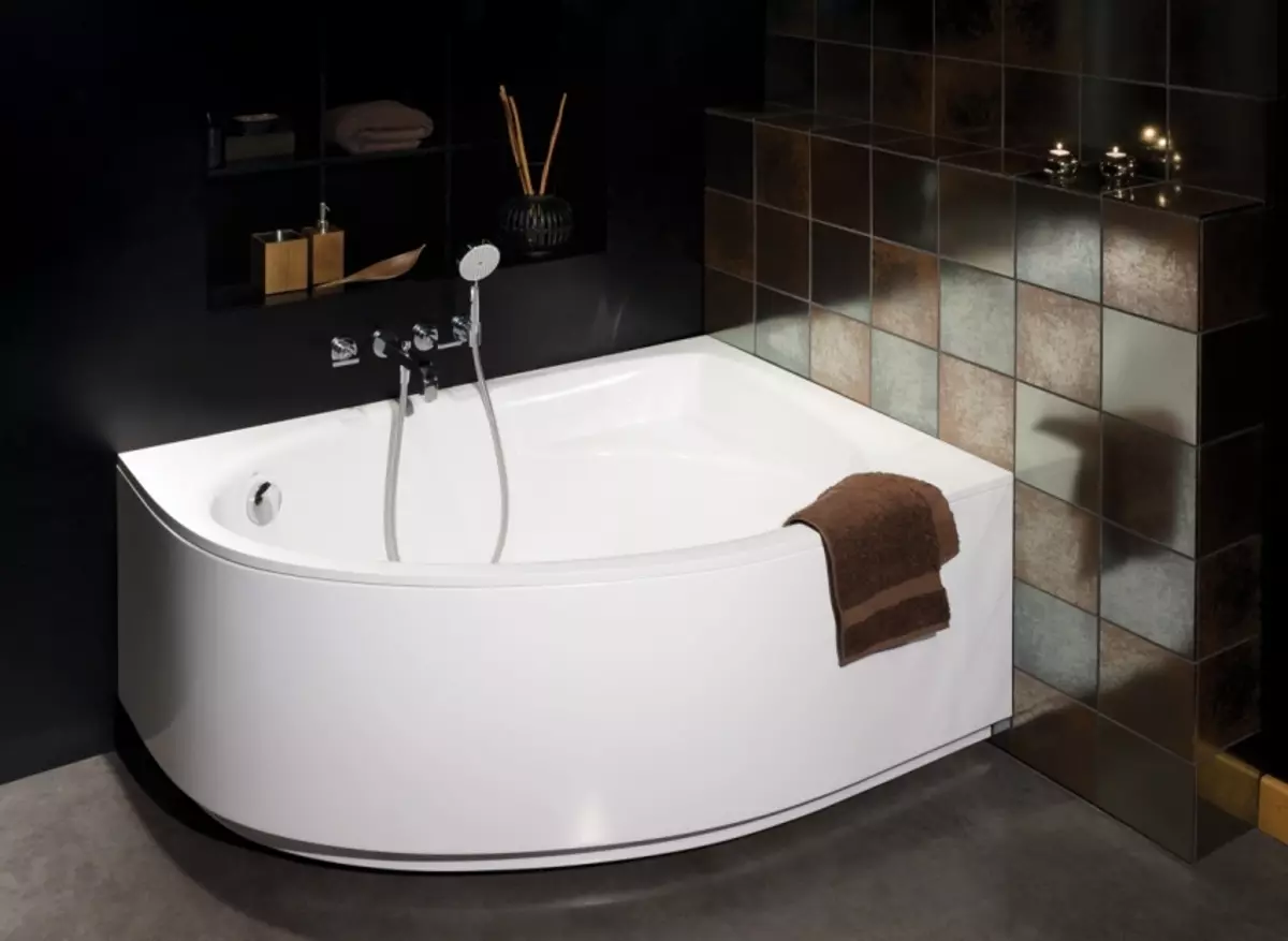 Salles de bains d'angle dans la salle de bain (79 photos): intérieure design Options avec coin salle de bain, belles idées 10233_49
