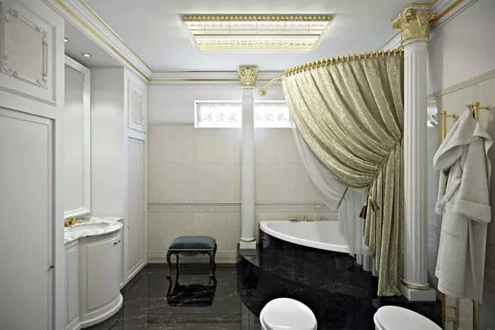 Γωνιακά μπάνια στο μπάνιο (79 φωτογραφίες): Εσωτερικές επιλογές σχεδίασης με γωνιακό μπάνιο, όμορφες ιδέες 10233_50