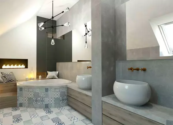 Bagni angolari in bagno (79 foto): opzioni di interior design con angolo bagno, idee bellissime 10233_57