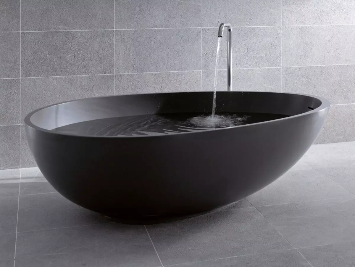 Ванна оптом от производителя. Черная отдельностоящая ванна. Черная ванна из искусственного камня. Отдельностоящая ванна из камня. Круглая ванная черная.