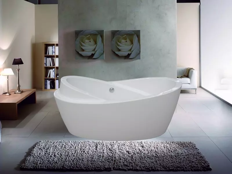 Külön akril fürdők: Fürdők a lábakon 150x70 cm és 170x70, más méretek. Ovális és egyéb modellek 10242_25