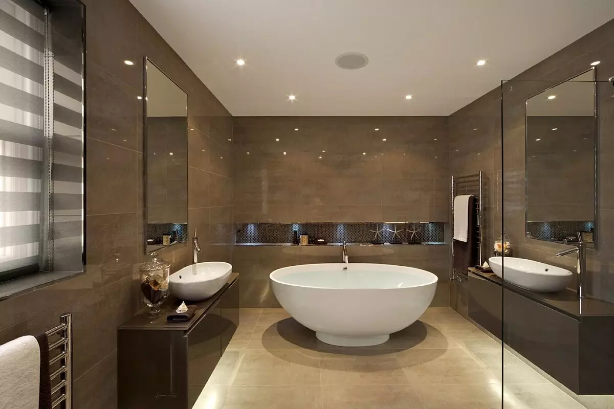 Bath Bath (Foto 47): Akụkụ. Ime ụlọ ịsa ahụ nnukwu ụlọ ịsa ahụ 10244_38