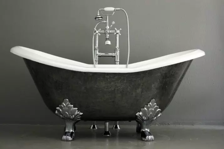 Bagni in metallo: 140x70 cm e 150x70 cm, 170x70 cm e altre dimensioni standard. Quanto pesa il bagno? Vantaggi e svantaggi 10250_11