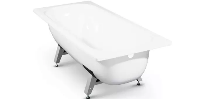 Metal baths: 140x70 cm and 150x70 cm, 170x70 cm and other standard dimensions. How much bath weighs? Advantages and disadvantages 10250_66