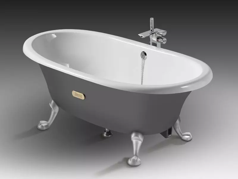 金属浴：140×70 cm、150×70 cm、170×70 cmおよびその他の標準寸法。お風呂の重さはいくらですか？長所と短所 10250_7
