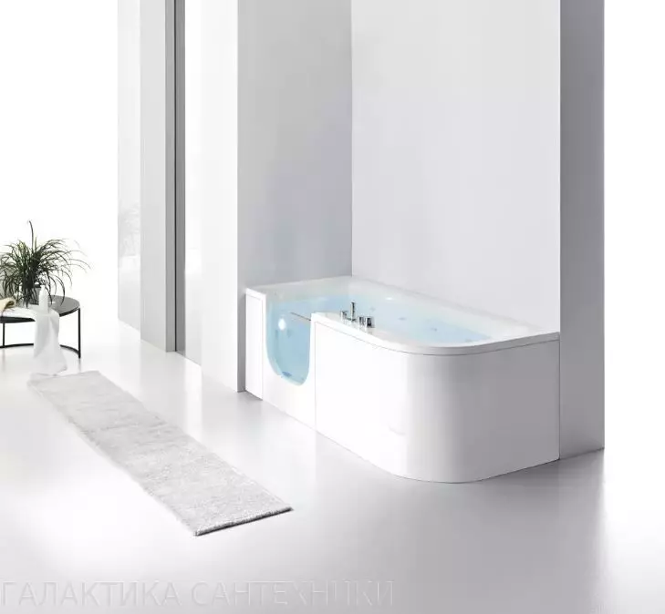 Вбудовувані ванни (66 фото): овальні і прямокутні вбудовані в подіум моделі в інтер'єрі 10262_31