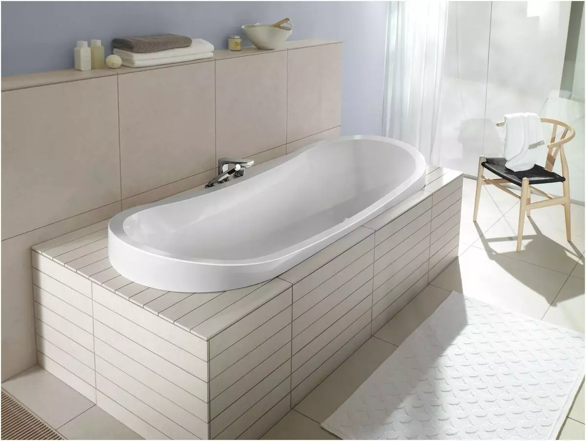 Incorporat en els banys (66 fotos): Model model incrustat ovalada i rectangular a l'interior 10262_7