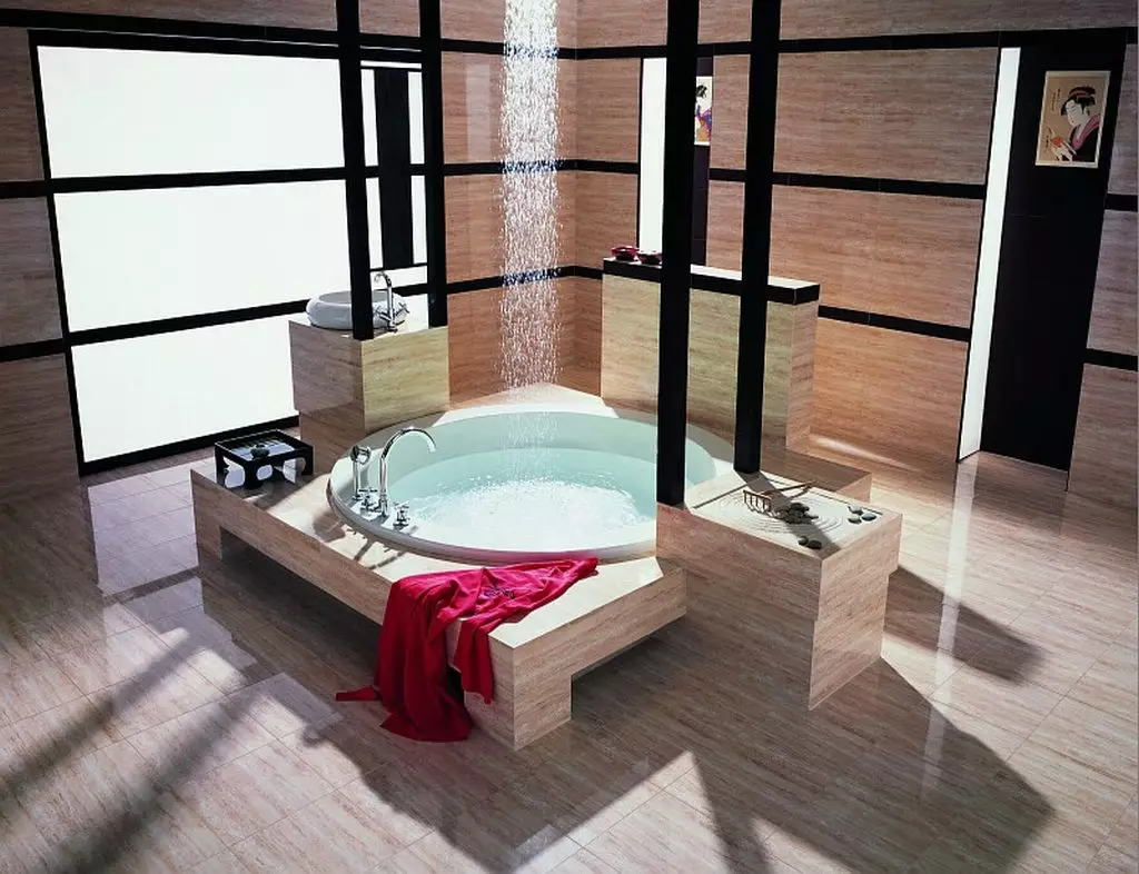 Gemengde marmeren baden: voor- en nadelen van marmeren baden. Hoekbaden gemaakt van gegoten kunstmatige marmer en andere modellen. klanten-reviews 10263_53