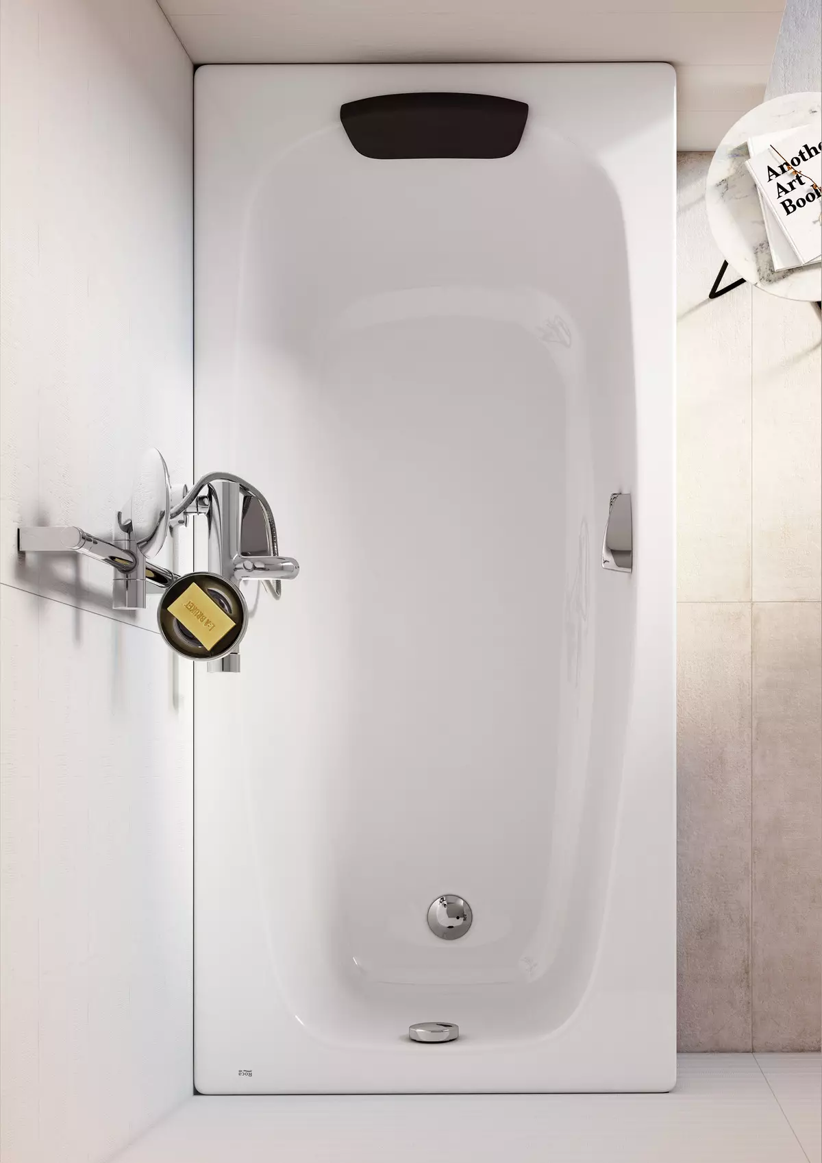 욕실 ROCA : 강철 와이드 모델, 금속 코너 욕조 및 기타 옵션, ​​목욕 170x75, 170x70 cm 및 기타 크기, 고객 리뷰 10270_28