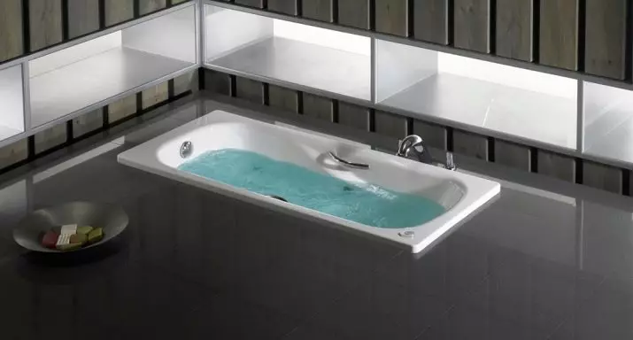 욕실 ROCA : 강철 와이드 모델, 금속 코너 욕조 및 기타 옵션, ​​목욕 170x75, 170x70 cm 및 기타 크기, 고객 리뷰 10270_41