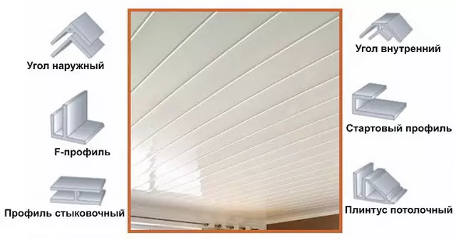 プラスチック製のパネル（78枚の写真）からの浴室の天井：PVCからの天井パネルのオプション、浴室のパネル天井のデザインのアイデア 10282_66