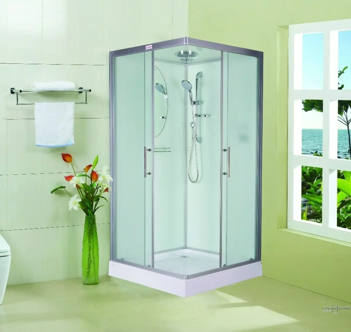 גובה התא המקלחת: גדלים סטנדרטיים, גובה הרצפה לתקרה ו 180-190 ס