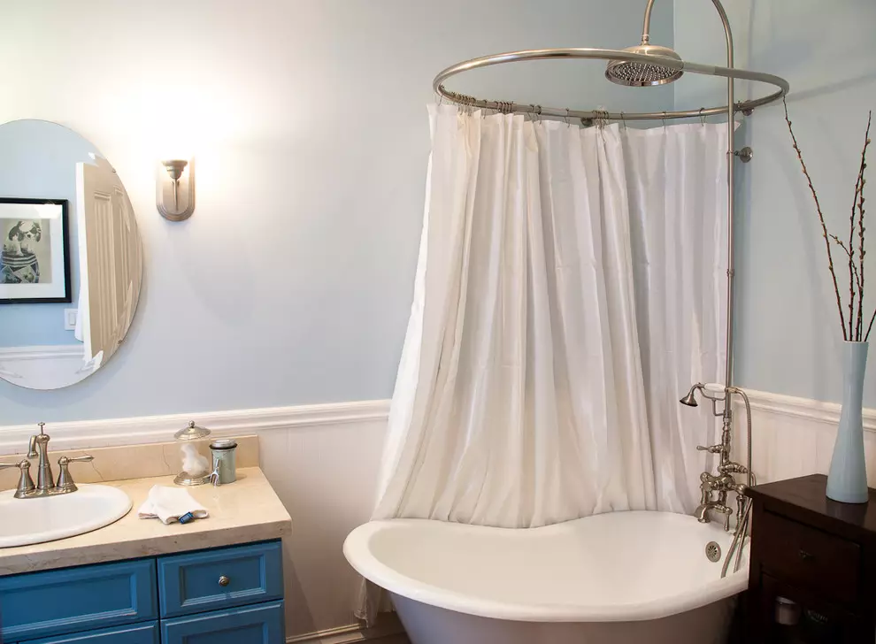 淋浴窗帘：织物窗帘和其他淋浴型号。如何选择它们？ 10296_12