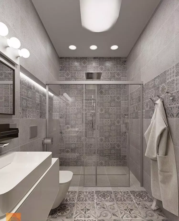 Штори для душової кабіни: тканинні штори та інші моделі для душової кабінки. Як їх підібрати? 10296_37