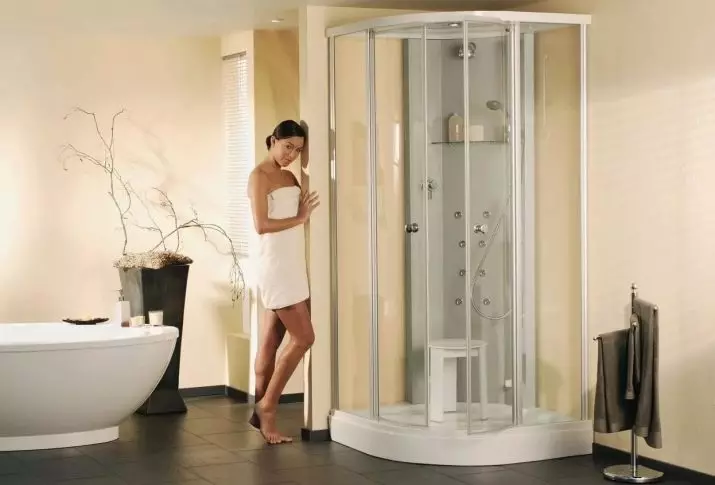 Les dimensions estàndard de la cabina de dutxa: ample, profunditat i alçada. Com triar la mida òptima? 10297_15