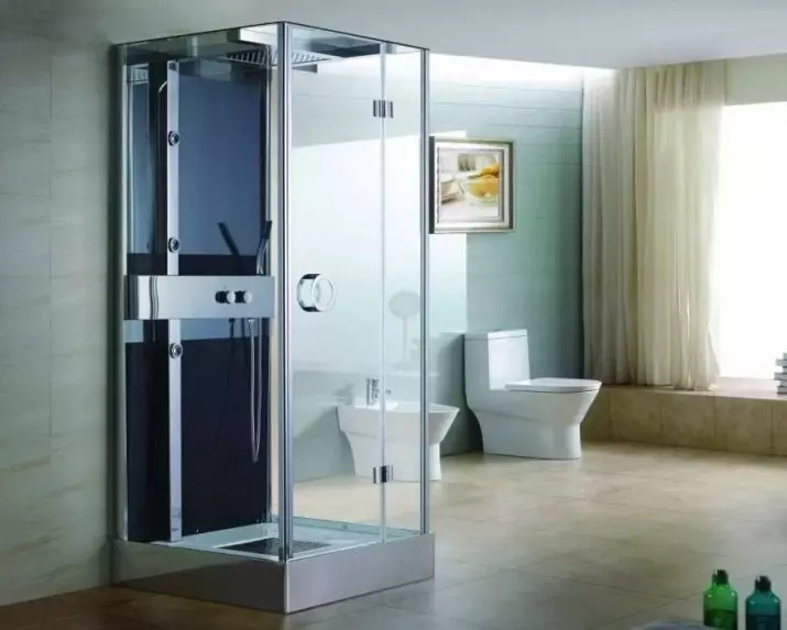 Cabines de douche carrées: 80x80, 90x90, 100x100 cm et autres tailles, cabines à pâte basse, entrée frontale, toit et autres 10320_27