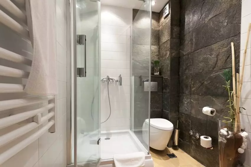 Cabines de douche carrées: 80x80, 90x90, 100x100 cm et autres tailles, cabines à pâte basse, entrée frontale, toit et autres 10320_6