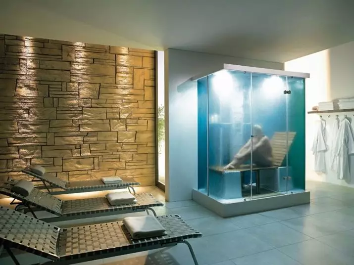 Buhar jeneratörlü duşakabin: Türk buhar banyosu ve banyo, Hamam ve Fin saunası olan modeller, diğer seçenekler. Yorumlar 10322_17
