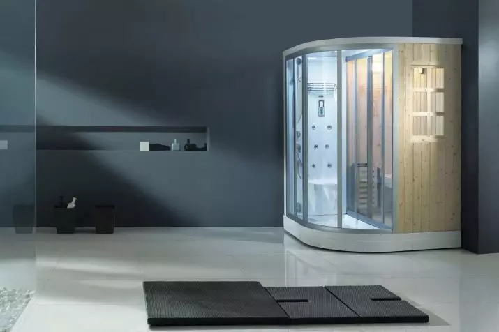 Duschkabinen mit Sauna: Modelle mit einer finnischen Paril für Apartments und mit einer Infrarot-Sauna im Bad, andere 10323_40