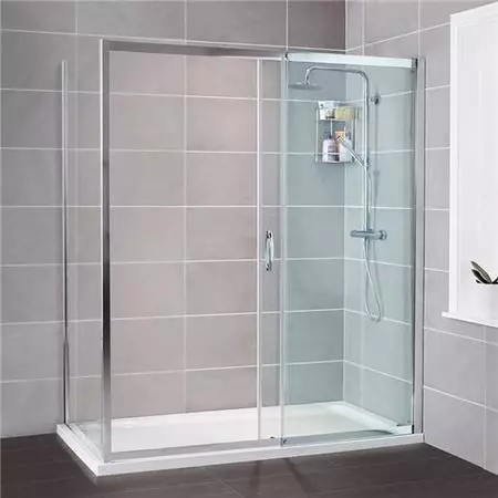 בקתות מקלחת מלבניות: מידות 70x100 ו 110x80, 120x80 ו 120x90, 70x90 ו מודלים אחרים, צרים ו רחבים עם המזרן 10326_10