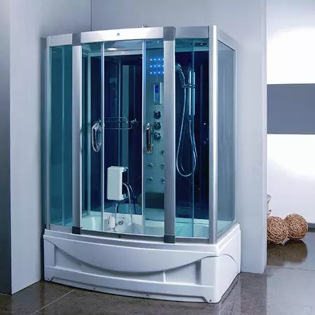 בקתות מקלחת מלבניות: מידות 70x100 ו 110x80, 120x80 ו 120x90, 70x90 ו מודלים אחרים, צרים ו רחבים עם המזרן 10326_21