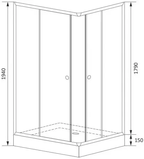 Obdĺžnikové sprchové kabíny: Rozmery 70x100 a 110x80, 120x80 a 120x90, 70x90 a ďalšie, úzke a široké modely s paletou 10326_57