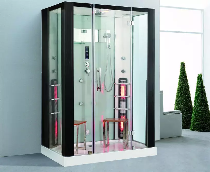 矩形淋浴舱：尺寸70x100和110x80，120x80和120x90，70x90等，带托盘的其他窄和宽型号 10326_71