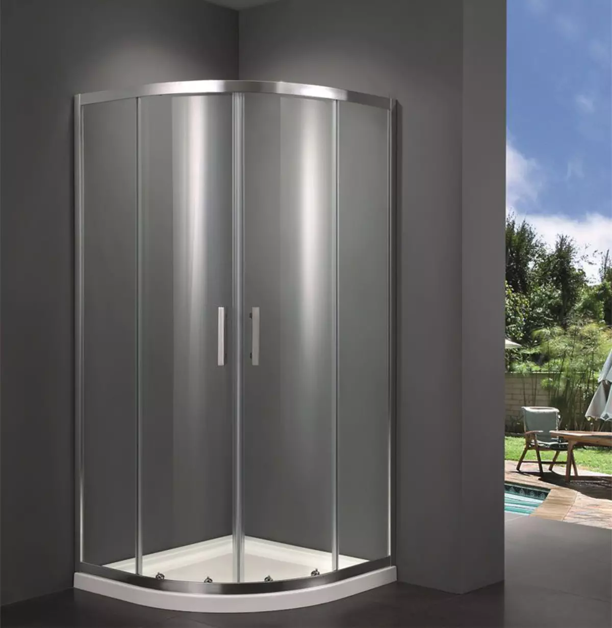 Finnish shower cabins: 80x80, 90x90 cm and other dimensions of models, Deto brands and others from Finland 10327_12