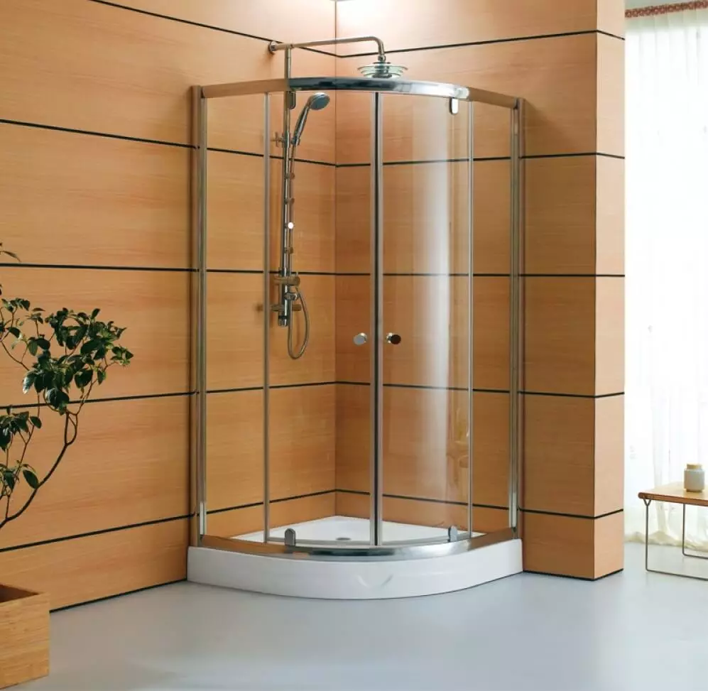 Kabina finlandeze dush: 80x80, 90x90 cm dhe dimensione të tjera të modeleve, markave deto dhe të tjerëve nga Finlanda 10327_8