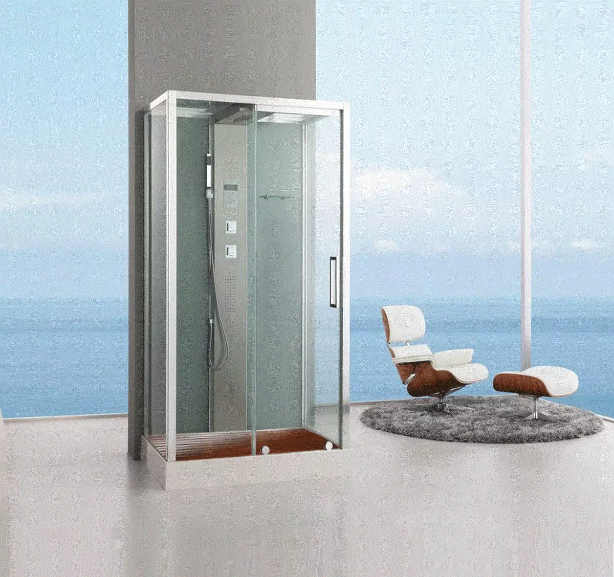 Cabine de duș din Germania: Caracteristici de cabină de duș Producția germană, revizuirea modelelor de clasă premium și altele 10332_10